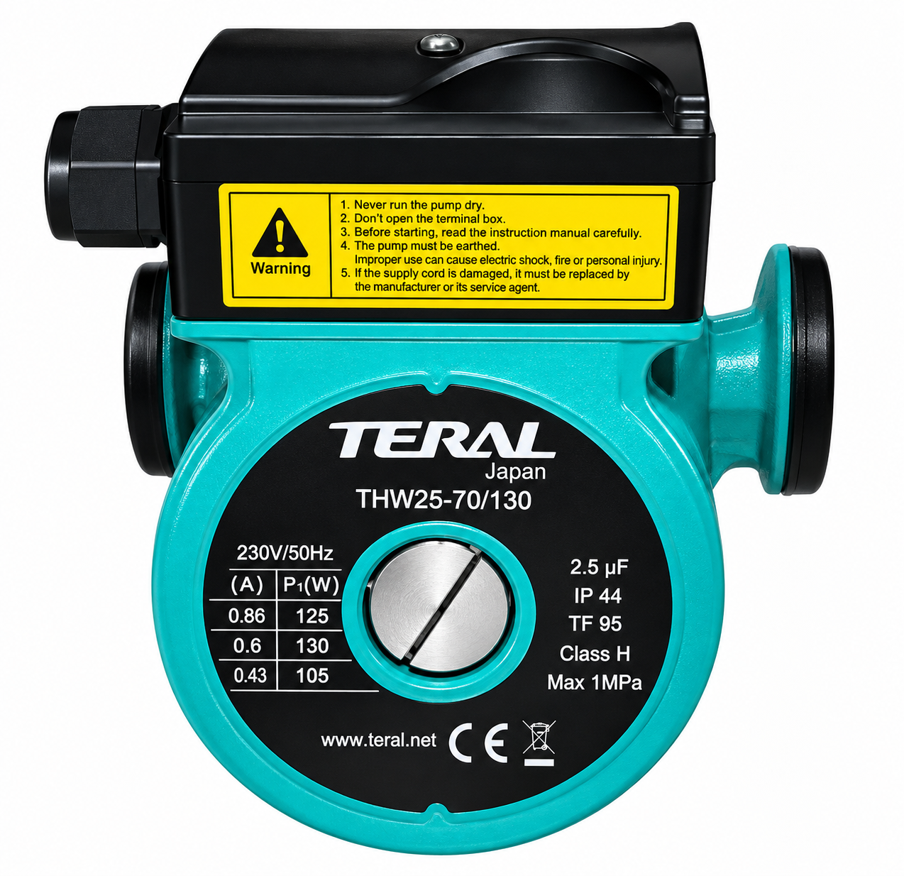 Teral THW-25-70-130 Hot and Cold Water Circulation Pump